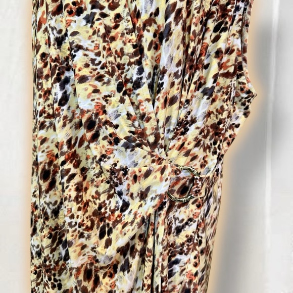 NWT Kasper ‘Naomi’ Everyday Knit Surplice Dress in “Daffodil / Vanilla Ice” 20W - Picture 11 of 16